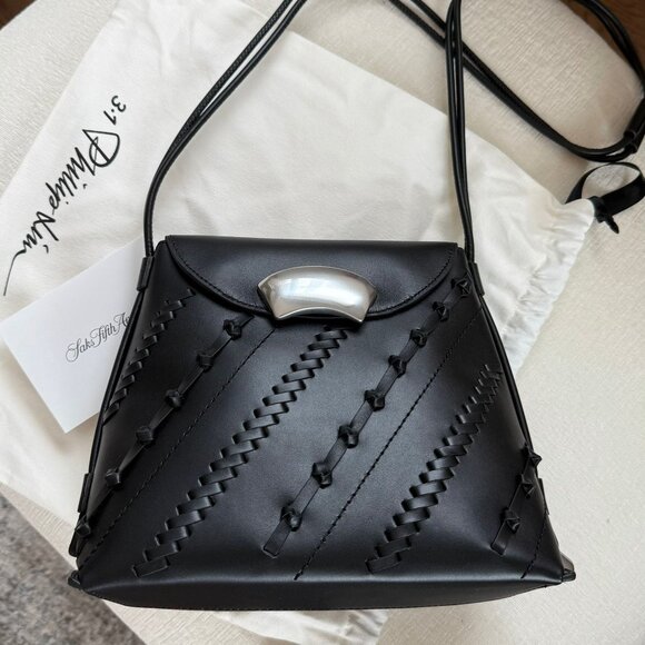 ID Petit Soft Shoulder Bag with Leather Craft